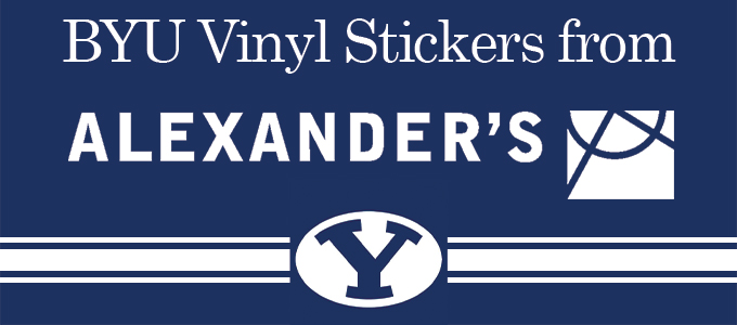 BYU Vinyl Stickers from Alexander’s