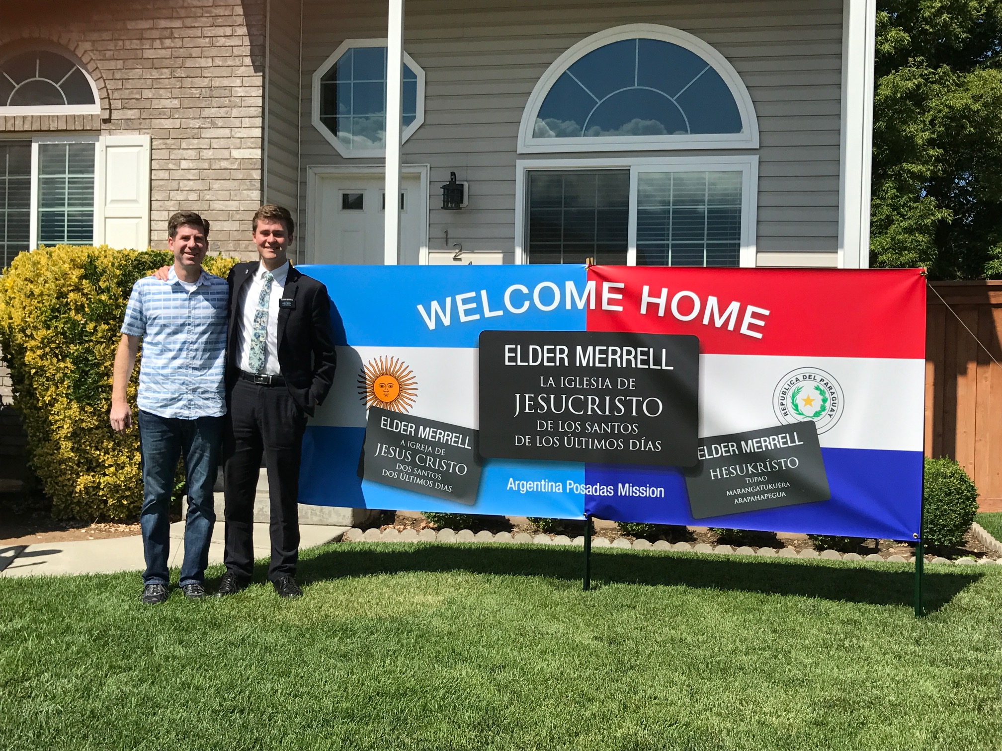 Missionary and “Welcome Home” Banners