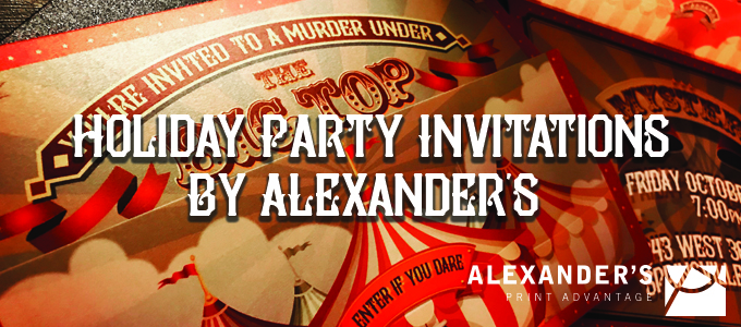 Holiday Party Invitations by Alexander’s