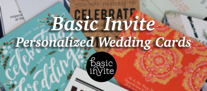 Basic Invite’s Personalized Wedding Cards