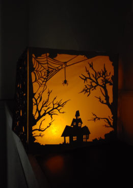 Halloween Lantern design created by a laser cutter at Alexander's